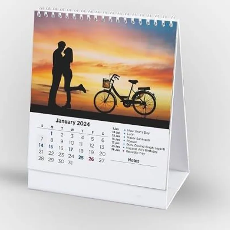 Calendar Table Top -  Horizontal & vertical