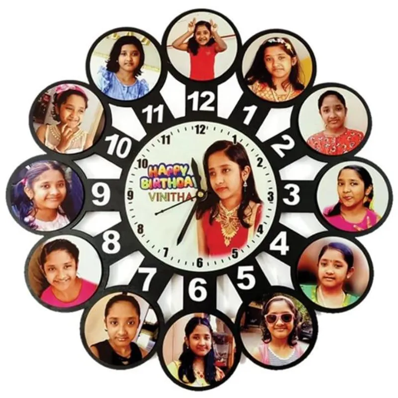 12 Pic  Inches Circle Sublimation Clock
