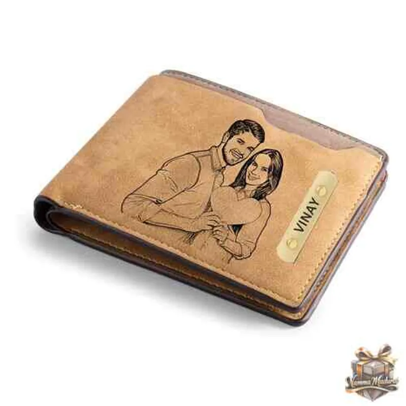 Foam Wallet With Engraving and Charm