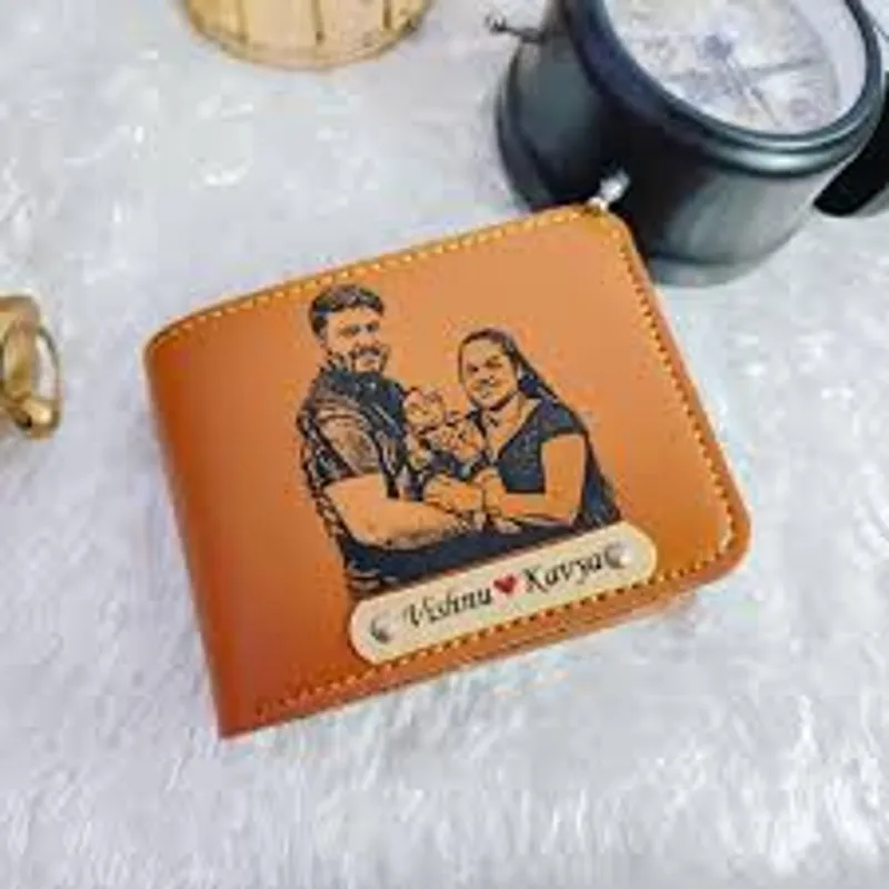 Non Leather Wallet - Name & Image