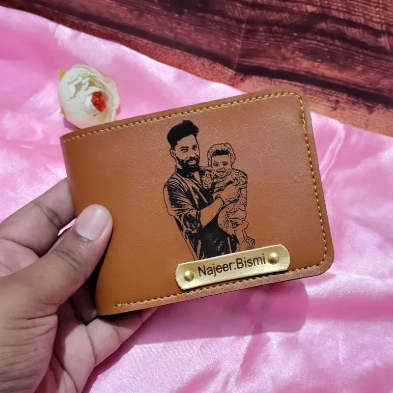 Non Leather Wallet - Name & Image