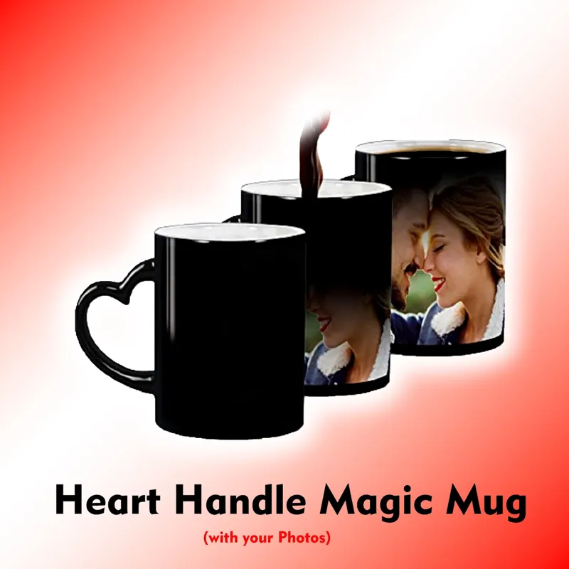 Heart Handle Magic Mug