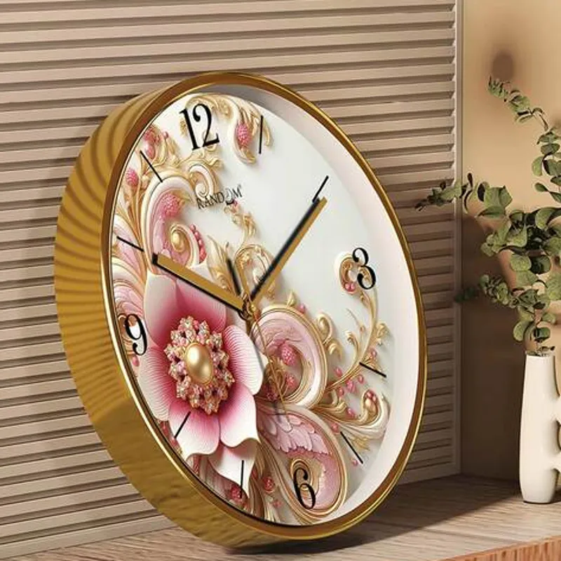 12 Inch Gold Round Clock