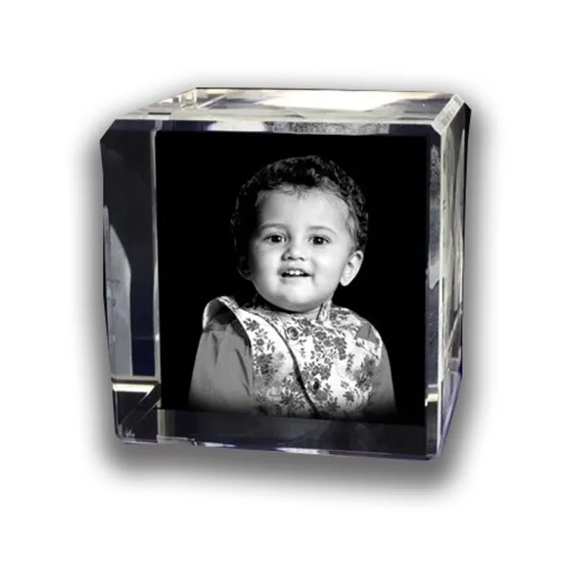 5 X 5 X 5 cm - 3D Crystal ( Single Head )