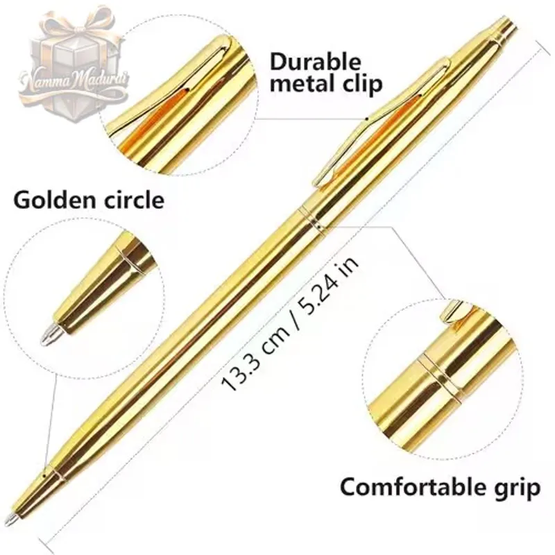 Premium Steel Gold Pen With Name